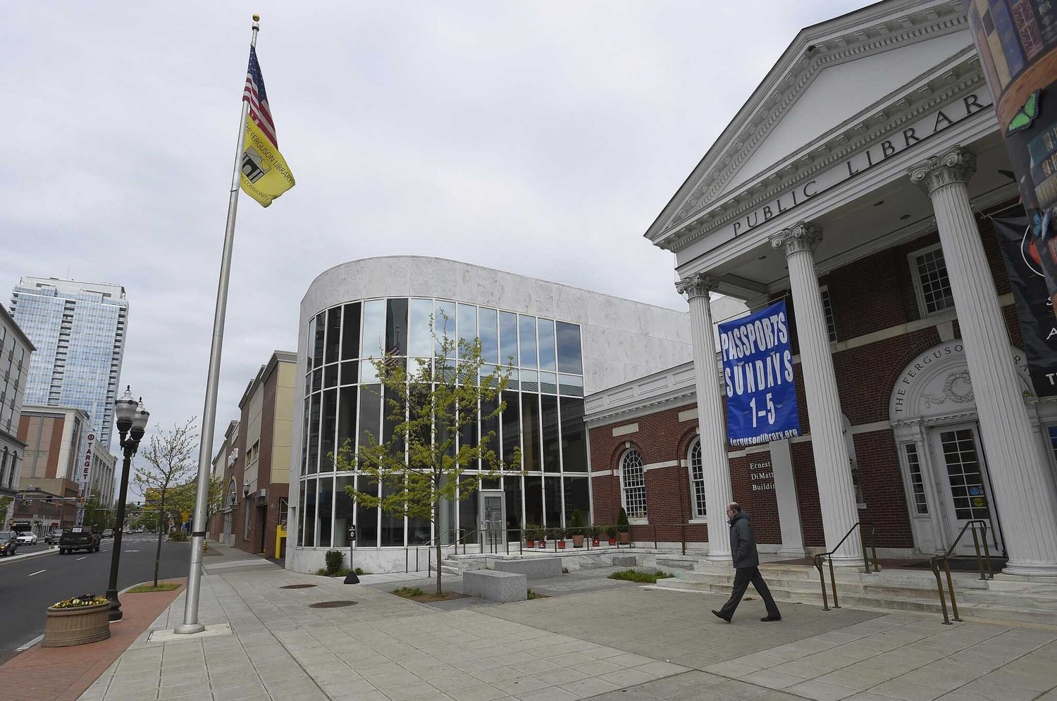 Survey stakes on an undeveloped Piedmont land parcel